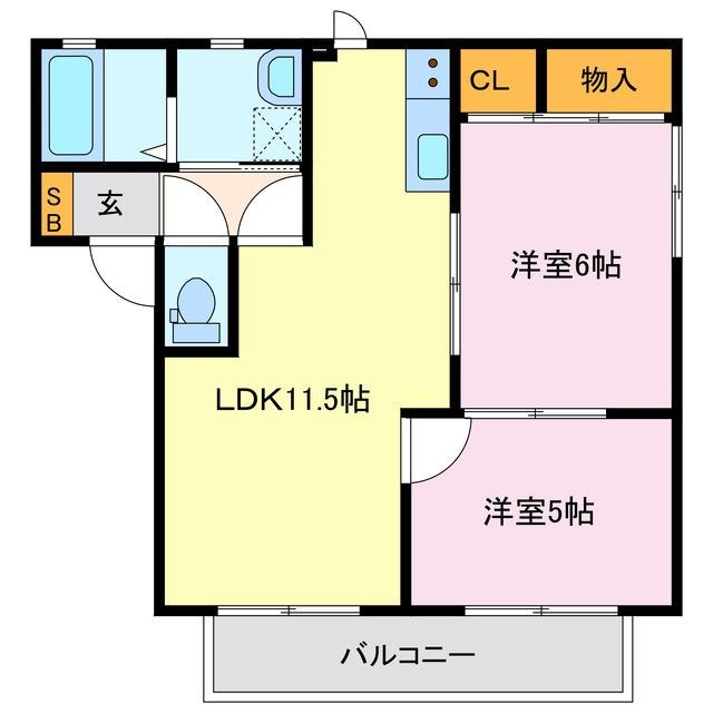 間取り図 ベルパーク丸山Ｄ棟