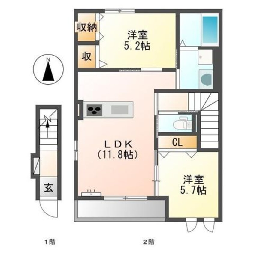 間取図 ローランギャロ