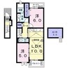 グリーンリーフ 2LDKの間取り