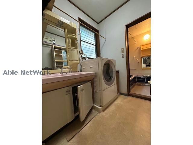 洗面脱衣所 西尾市東幡豆町中柴貸家