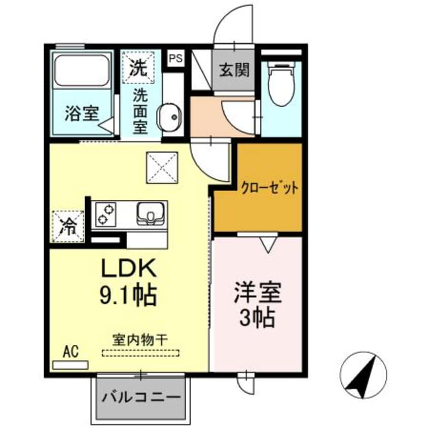 間取図 フルール常盤