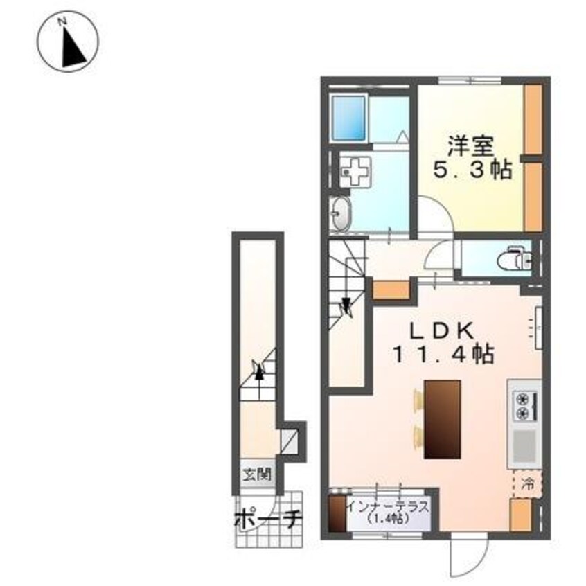 間取図 額田郡幸田町賃貸アパート新築工事