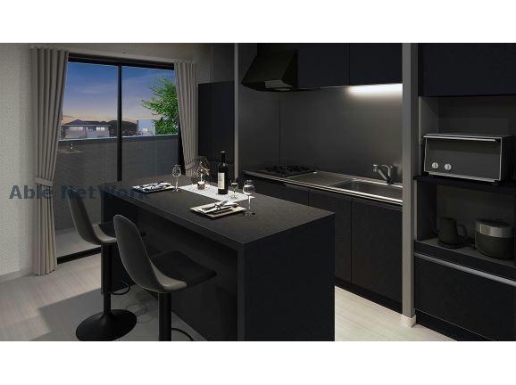 室内イメージ　夜 額田郡幸田町賃貸アパート新築工事