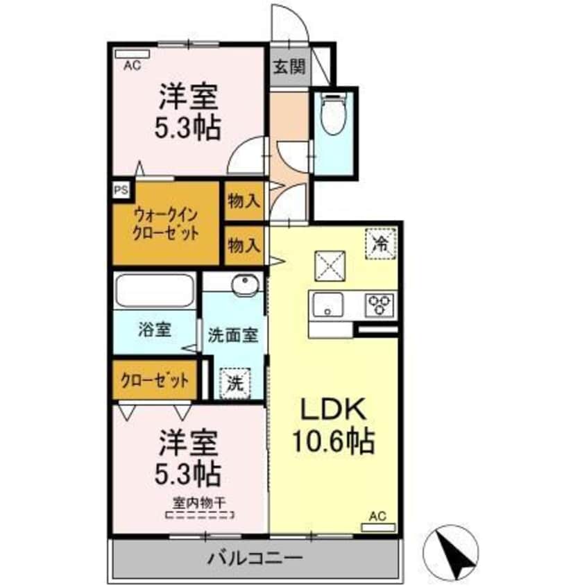 間取図 カーサプリマベーラ