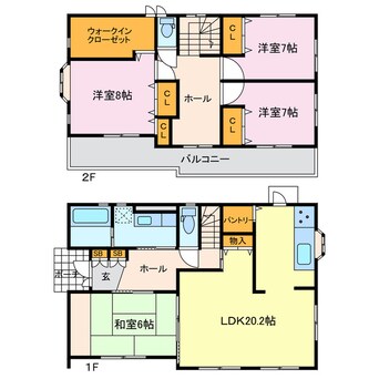 間取図 大字菱池字桜坂戸建