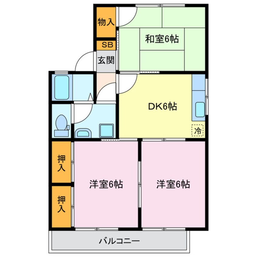 間取図 パークアベニュー小塚