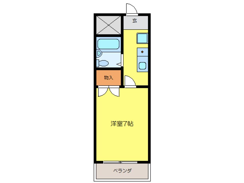 間取図 関西本線（東海）/伊賀上野駅 徒歩34分 2階 築31年