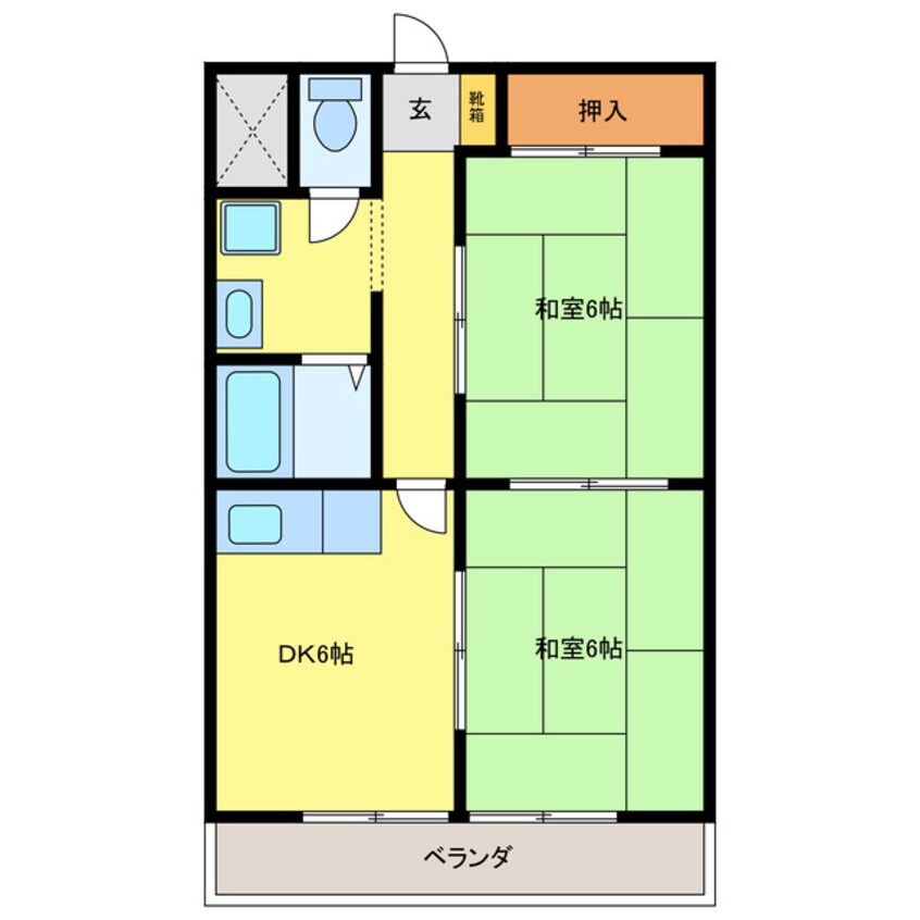 間取図 グリーンコートヒロⅠ