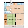 フォーティナインキタ 2LDKの間取り