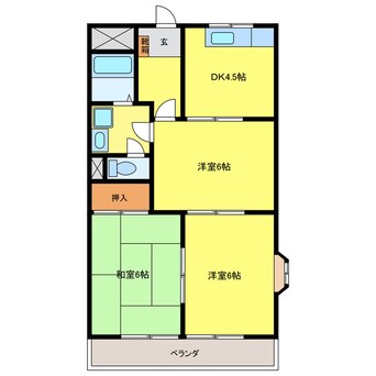 間取図 エルシャトー鴻之台