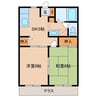 ラフォーレメゾン 2DKの間取り