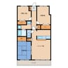 グランフォルム茅　参番館 3LDKの間取り