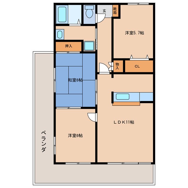 間取り図 グランフォルム茅　参番館