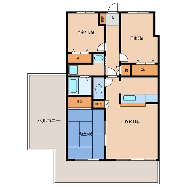 間取り図 グランフォルム茅　参番館