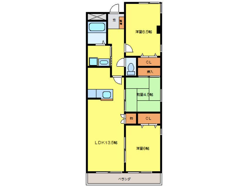 間取図 インペリアル鍵屋ノ辻