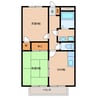 フラット立石（川東） 2DKの間取り