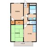 フラット立石（川東） 2DKの間取り