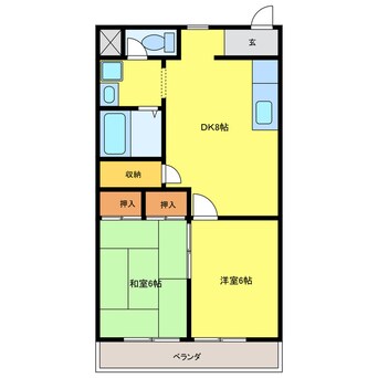 間取図 カトレアハイム