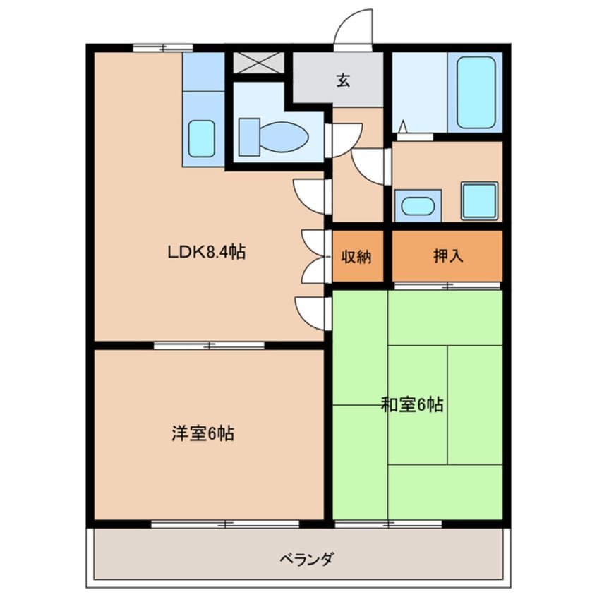 間取図 フローラルパレス