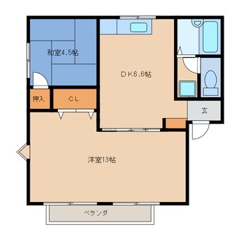 間取図 ハイユニ山口Ⅱ