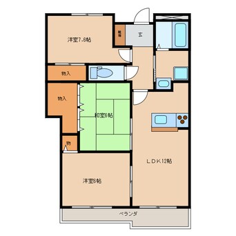 間取図 グランディス伊賀上野