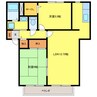 マメゾン 2LDKの間取り