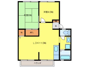 間取図 ハイツホワイトピジョン