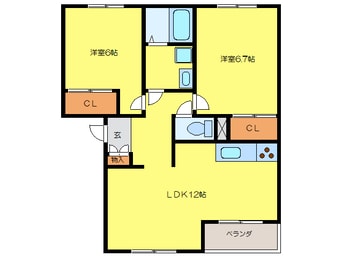 間取図 パルディアＨＭ