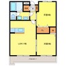 マイルストーン 2LDKの間取り