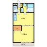 テスタエスポワール 1DKの間取り