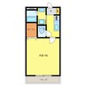 Villa金剛 1Kの間取り