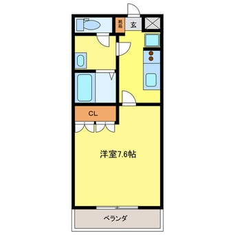 間取図 ローズパレス　シャマル