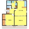 シルキー 2LDKの間取り