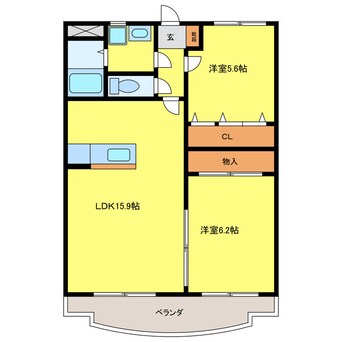 間取図 コンフォート鴻之台