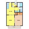 サニーソシア 2DKの間取り