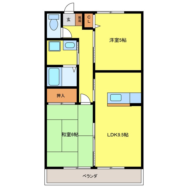 間取り図 パラストｙⅡ