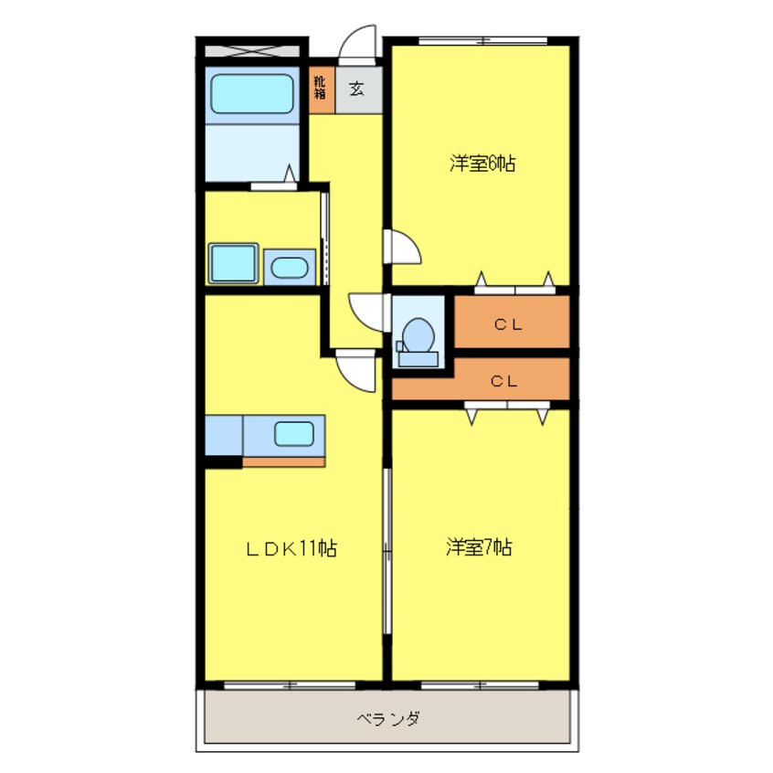 間取図 ヌーベルコリーヌ