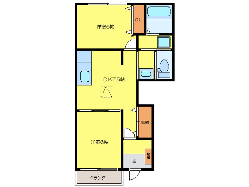 間取図 エスポワールⅠ