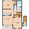 シルエーラ．Ⅱ 2LDKの間取り