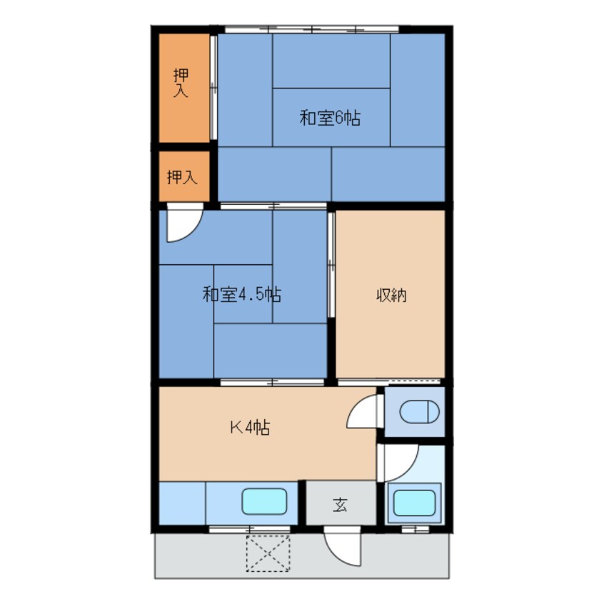 間取図 東光荘