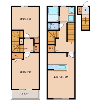 間取図 グランシエルコウⅢ