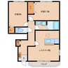 コーポフェイバー 2LDKの間取り