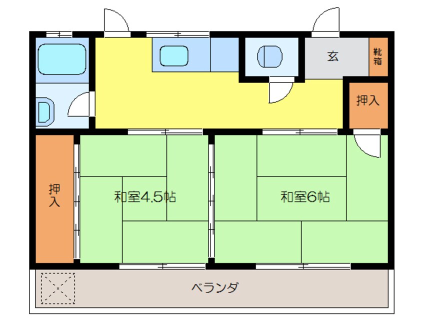 間取図 みどり荘