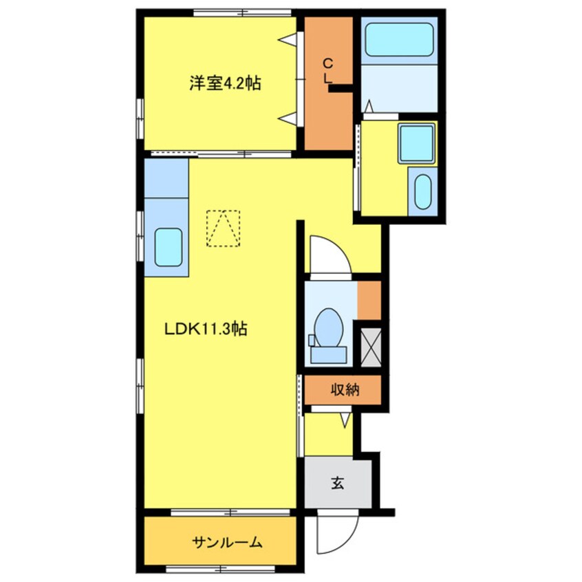 間取図 グローリーⅡ