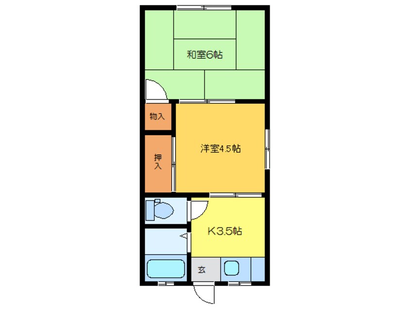 間取図 朝日パンション