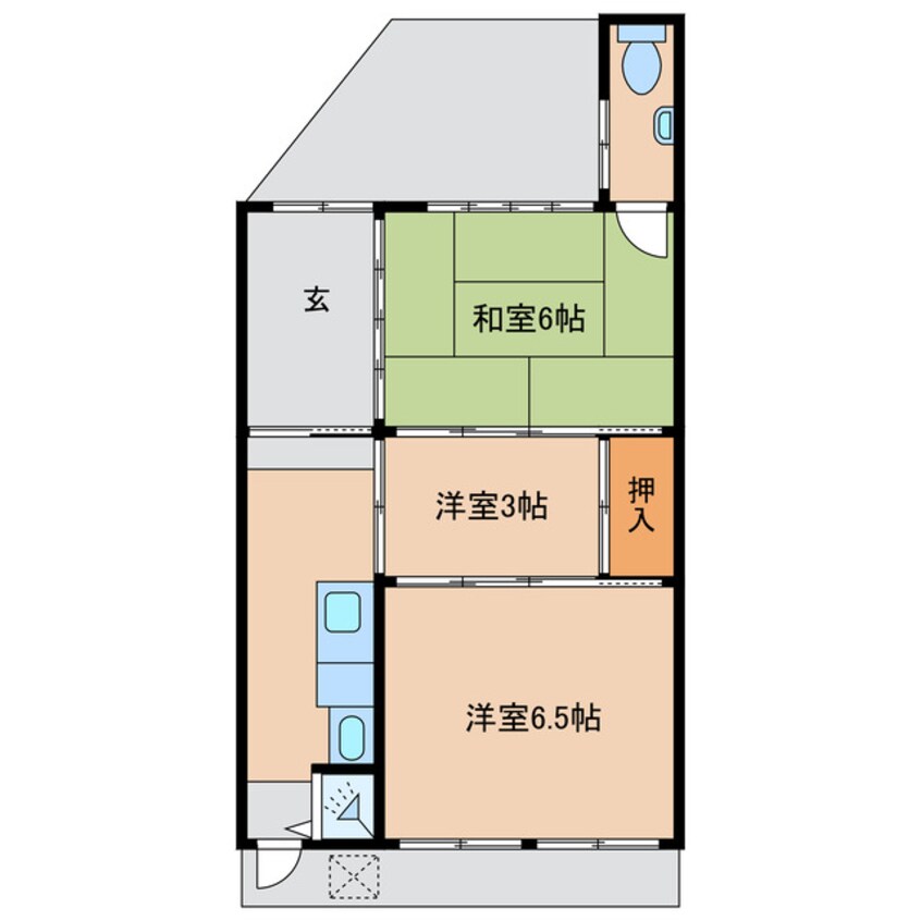 間取図 上野池町貸家