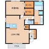 サニーウェル木興 1LDKの間取り