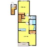 グランヒル山荘 1LDKの間取り