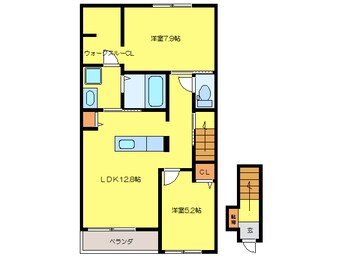 間取図 ヴェラルーナ伊賀Ⅱ