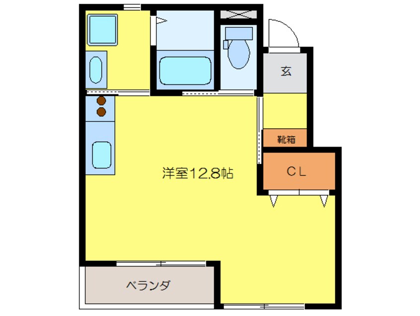 間取図 オレンジコート